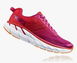 Hoka One One Men's Clifton 6 Recovery Shoes Red Sale Canada [PYLXC-2194]